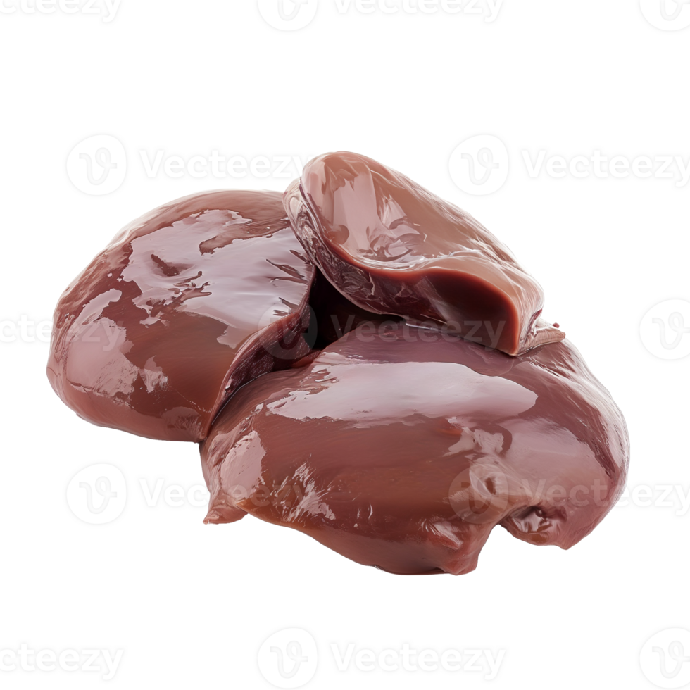 AI generated Ostrich Liver   Isolated on transparent background png