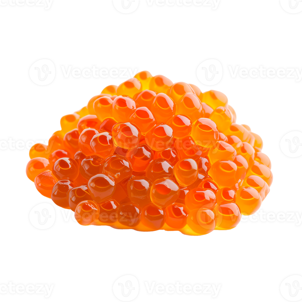 AI generated Salmon Roe   Isolated on transparent background png