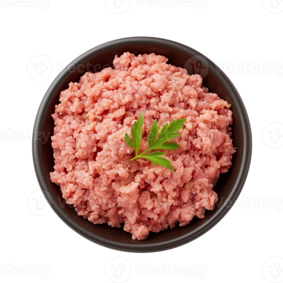 AI generated Ground Turkey   Isolated on transparent background png