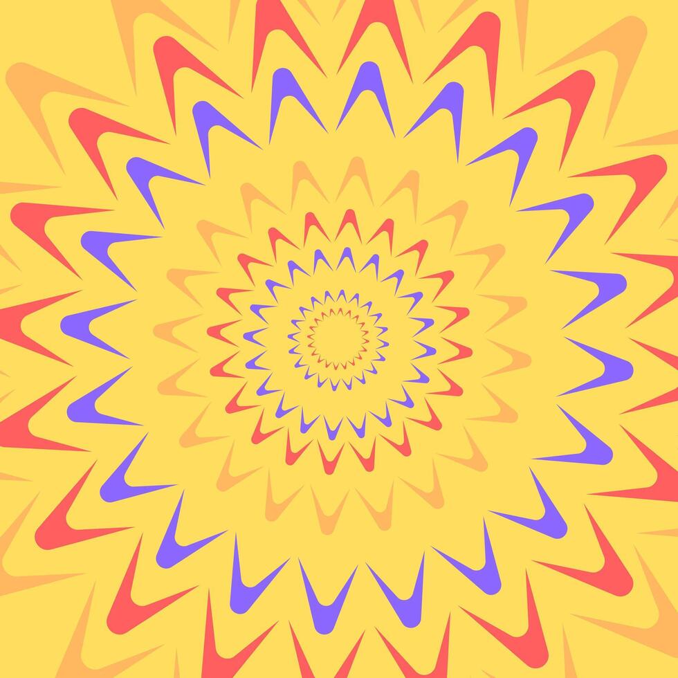 Circular ascending flower vector