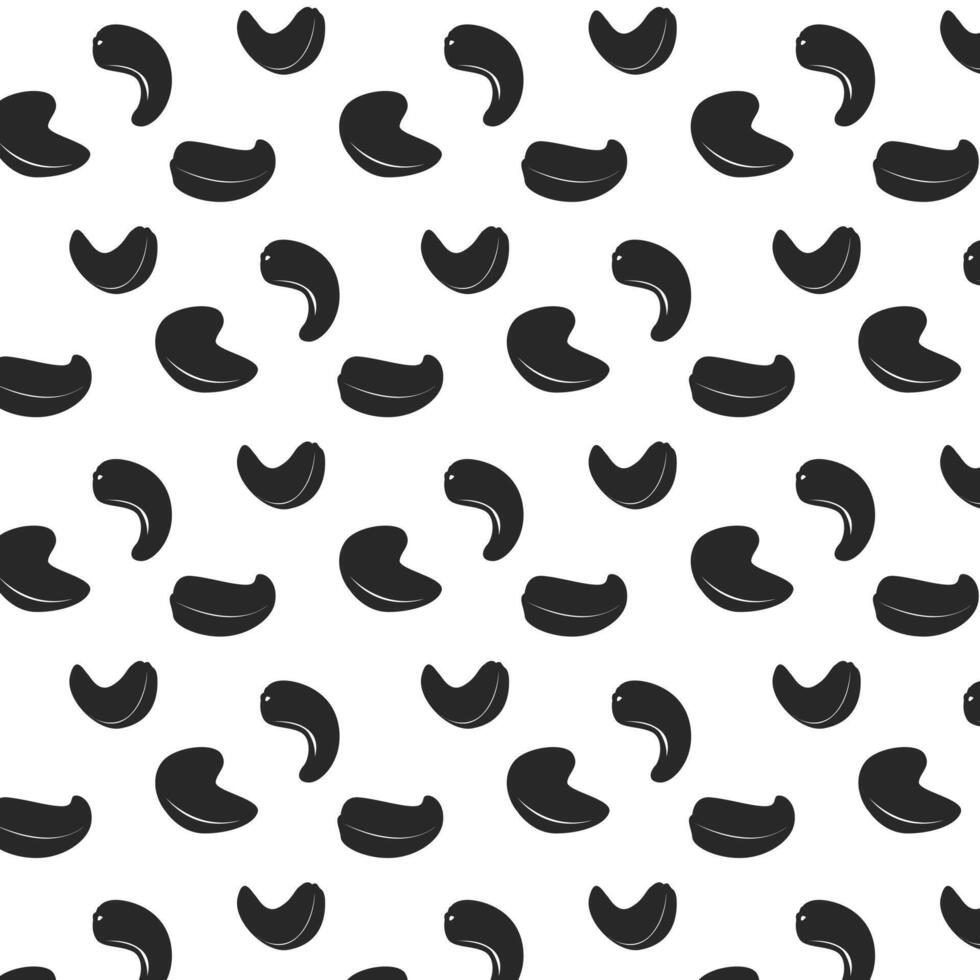 Cashews dry fruits pattern texture symbol design vector