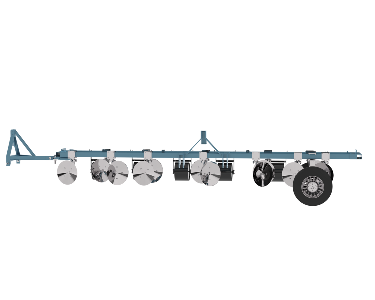Farming tool for tractor  isolated on background. 3d rendering - illustration png