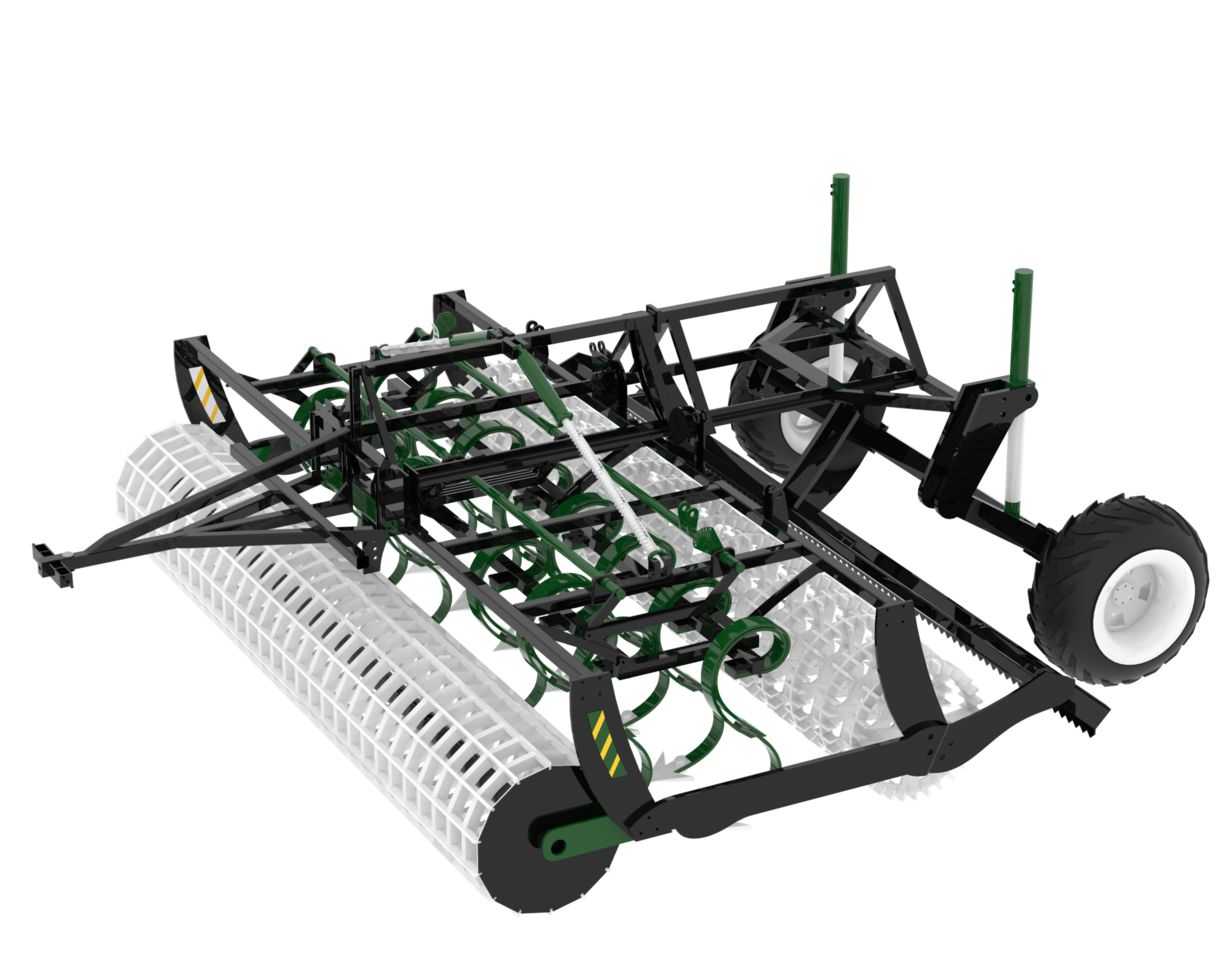 jordbruk verktyg för traktor isolerat på bakgrund. 3d tolkning - illustration png