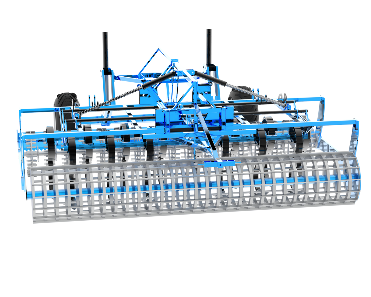 Landwirtschaft Werkzeug zum Traktor isoliert auf Hintergrund. 3d Rendern - - Illustration png