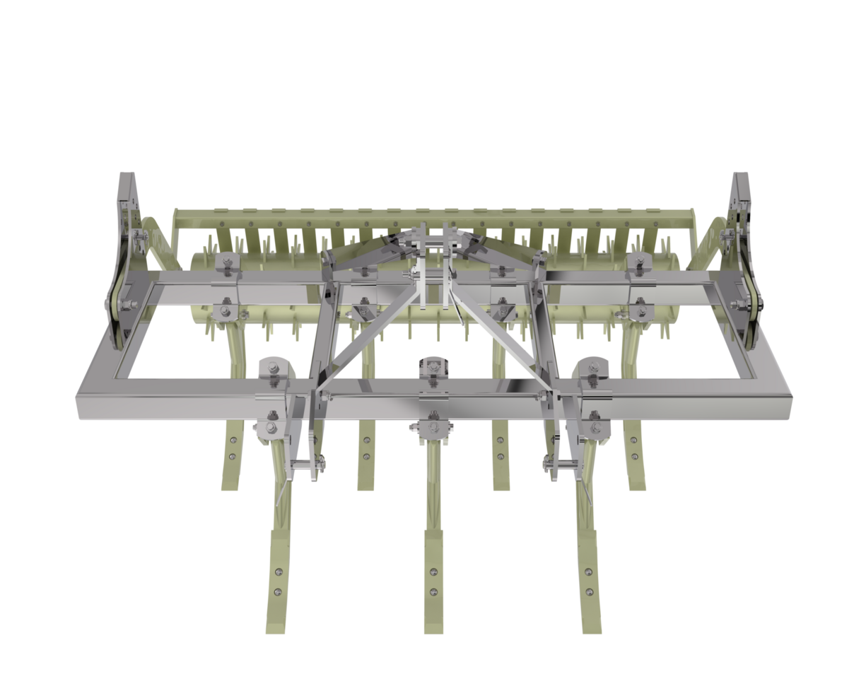 Farming tool for tractor  isolated on background. 3d rendering - illustration png
