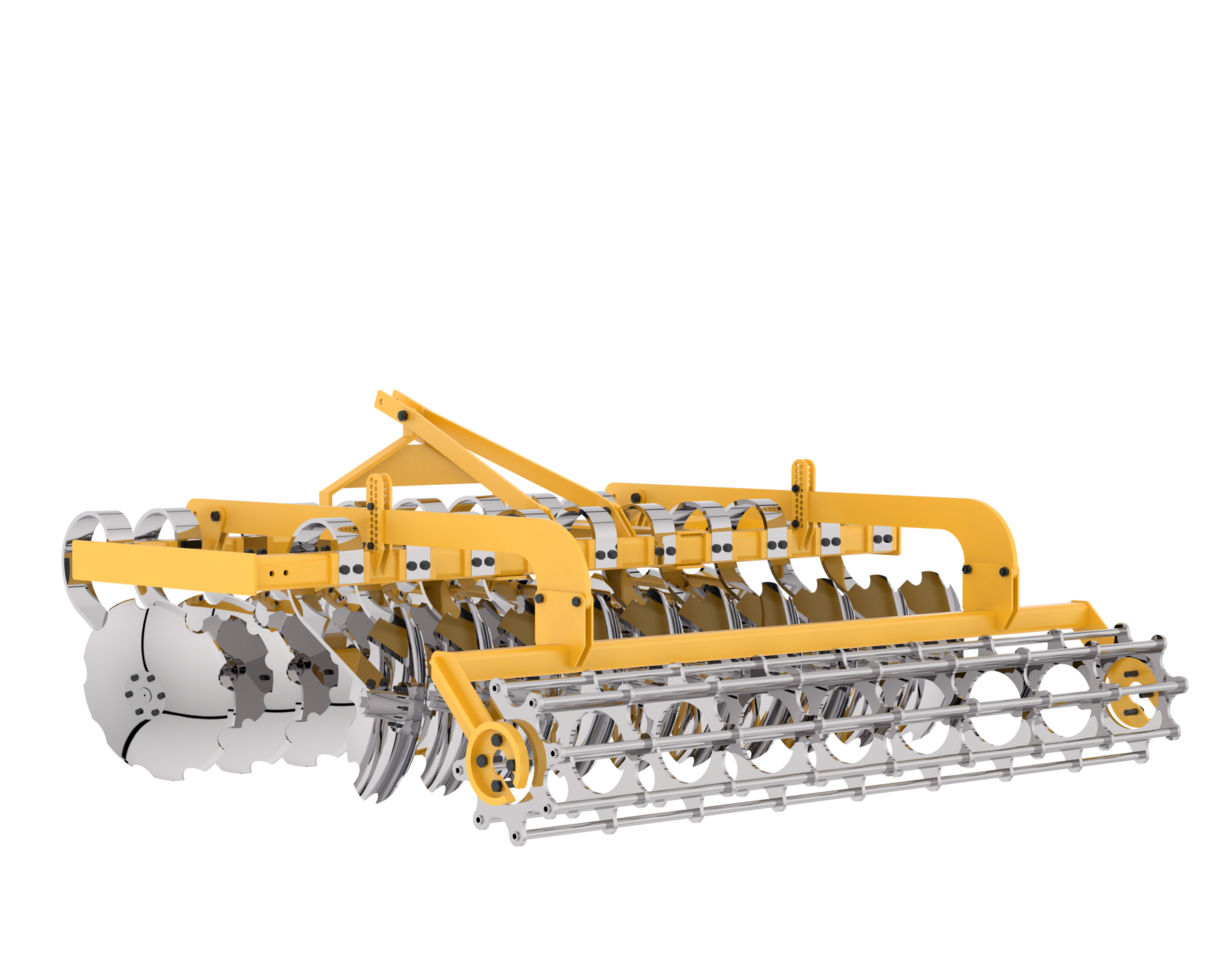 agricoltura attrezzo per trattore isolato su sfondo. 3d interpretazione - illustrazione png