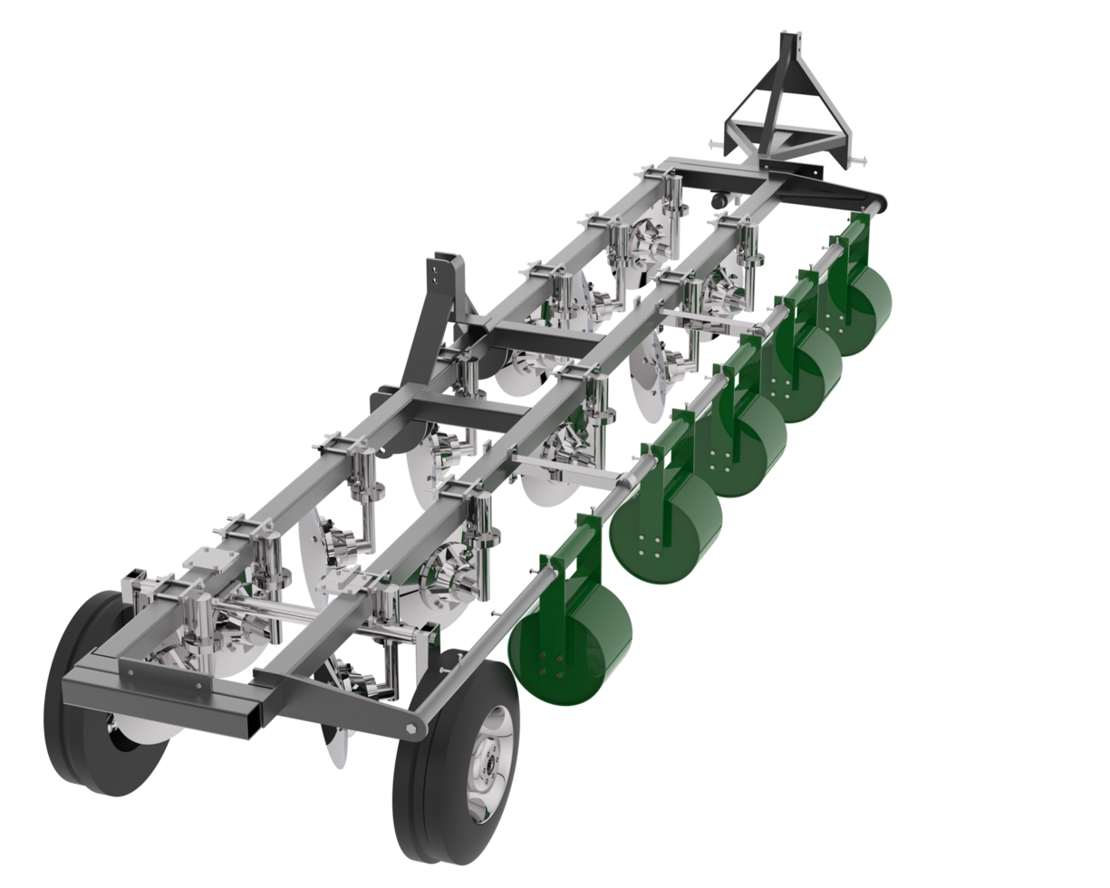 agricultura herramienta para tractor aislado en antecedentes. 3d representación - ilustración png