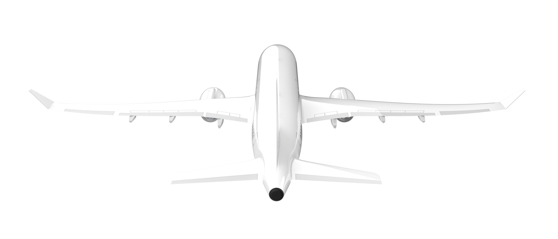 Flying airplane isolated on background. 3d rendering - illustration png
