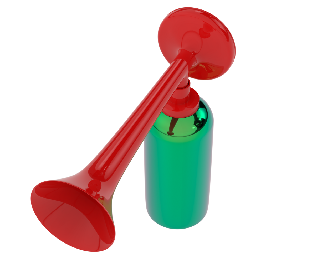 Air horn isolated on background. 3d rendering - illustration png