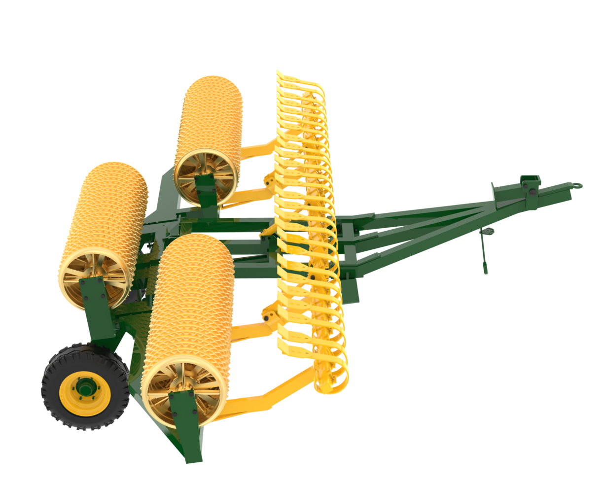 Farming tool for tractor  isolated on background. 3d rendering - illustration png