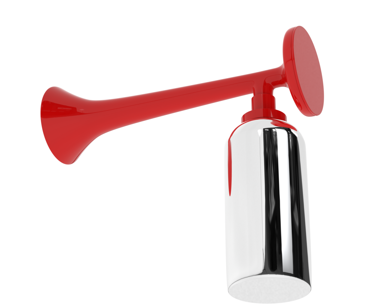 Air horn isolated on background. 3d rendering - illustration png