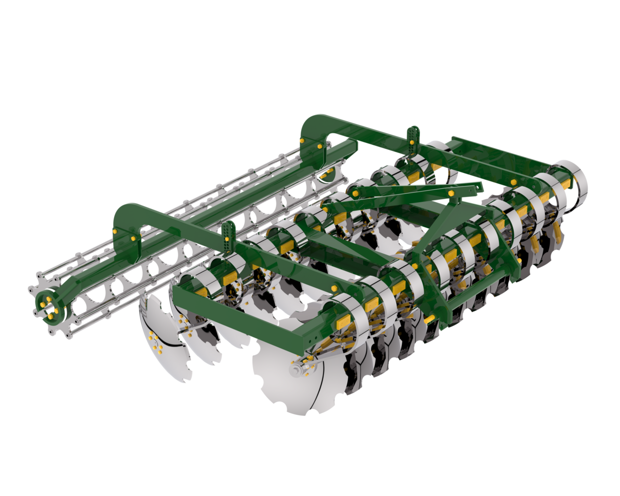 agricultura herramienta para tractor aislado en antecedentes. 3d representación - ilustración png