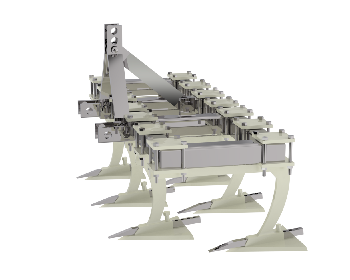 agricoltura attrezzo per trattore isolato su sfondo. 3d interpretazione - illustrazione png