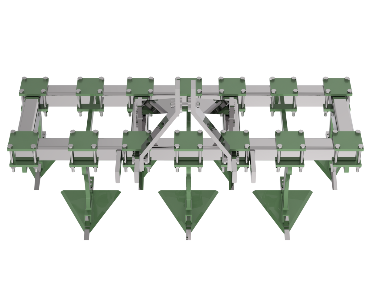 agricultura herramienta para tractor aislado en antecedentes. 3d representación - ilustración png