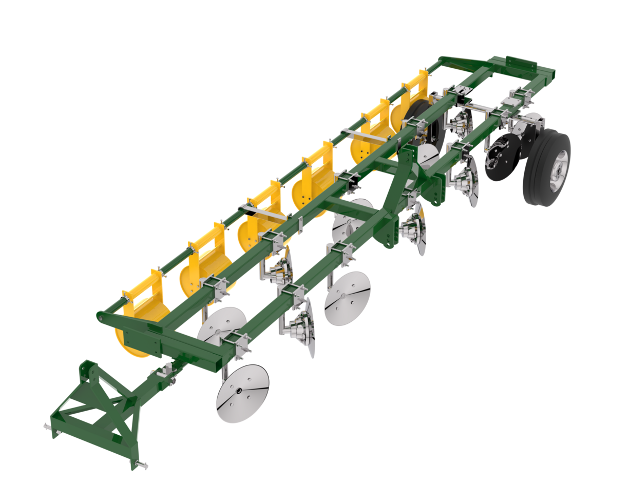Farming tool for tractor  isolated on background. 3d rendering - illustration png