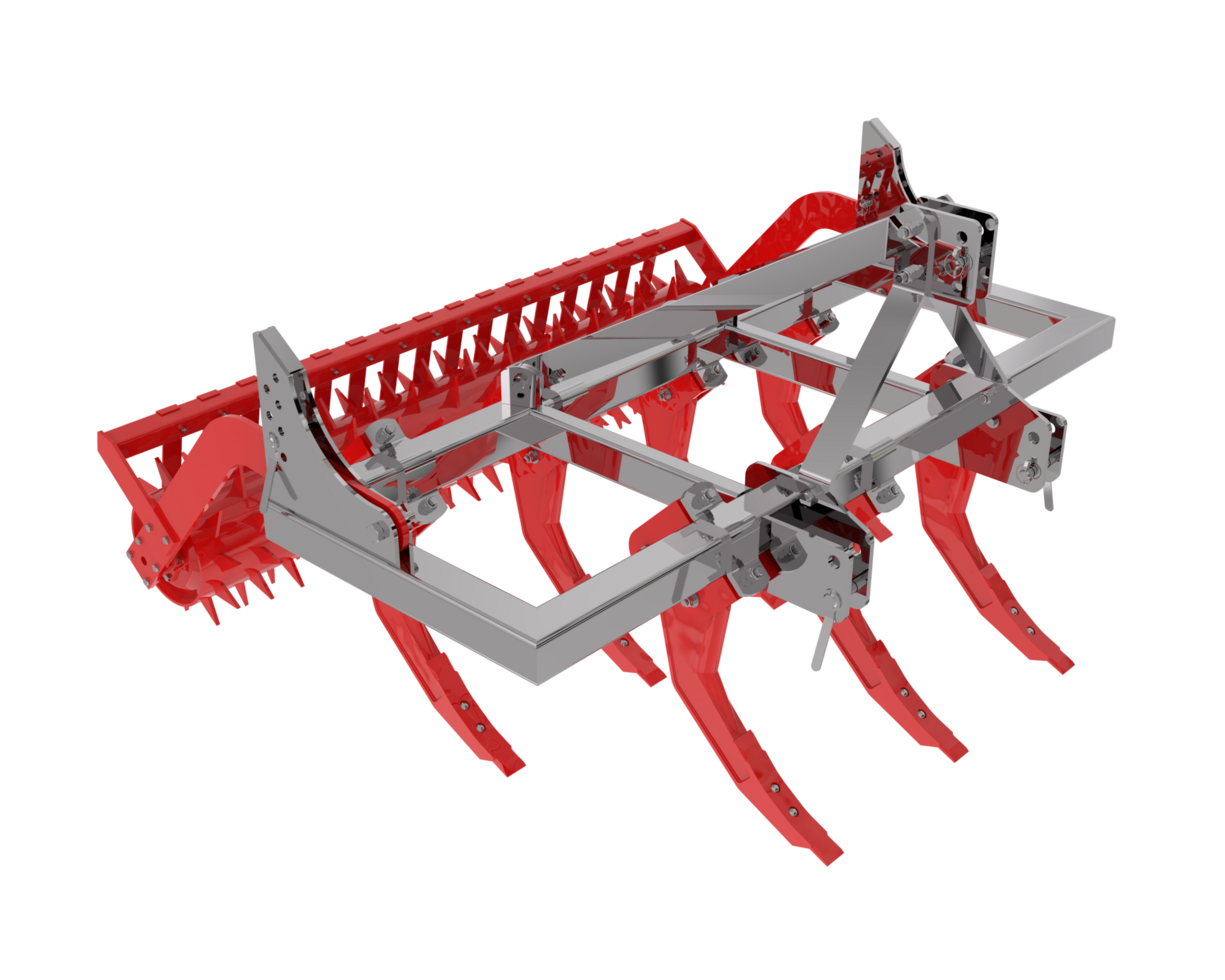 Farming tool for tractor  isolated on background. 3d rendering - illustration png