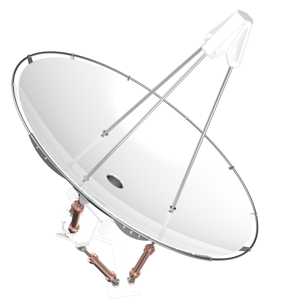 Radio antenna isolated on background. 3d rendering - illustration png