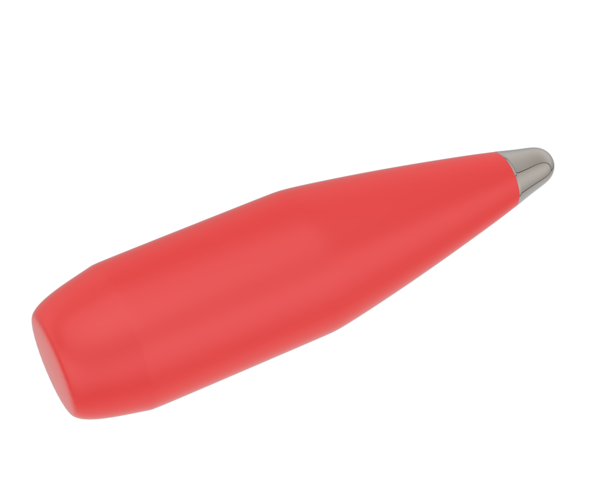 Bullet isolated on background. 3d rendering - illustration png