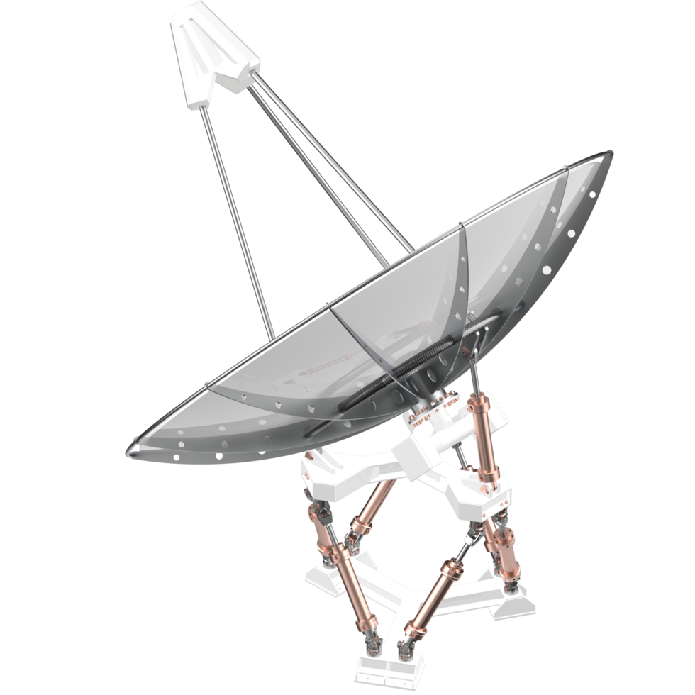 Radio antenna isolated on background. 3d rendering - illustration png