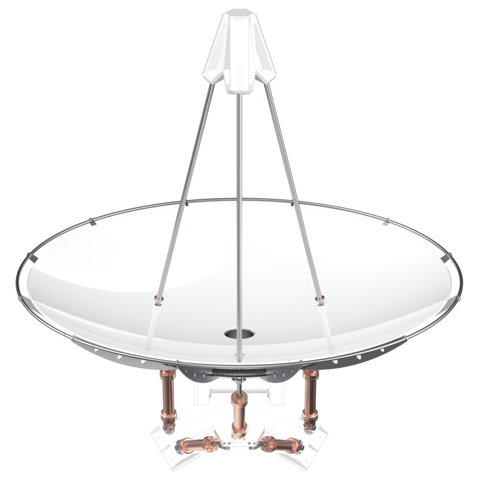radio antenne isolé sur Contexte. 3d le rendu - illustration png