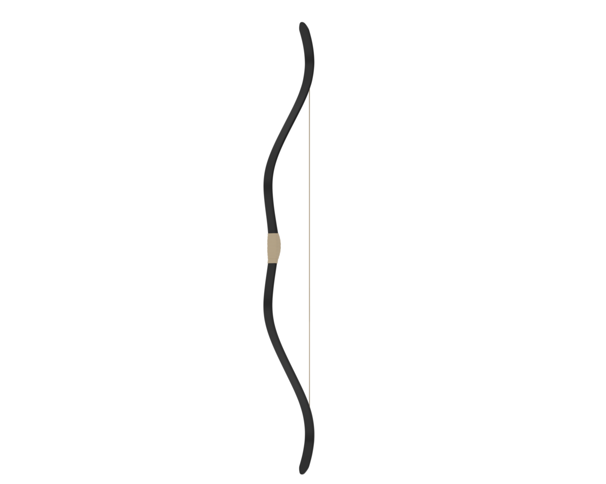 Bow isolated on background. 3d rendering - illustration png
