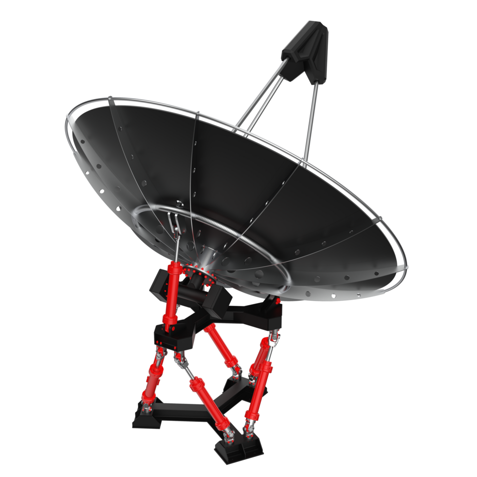 radio antena aislado en antecedentes. 3d representación - ilustración png