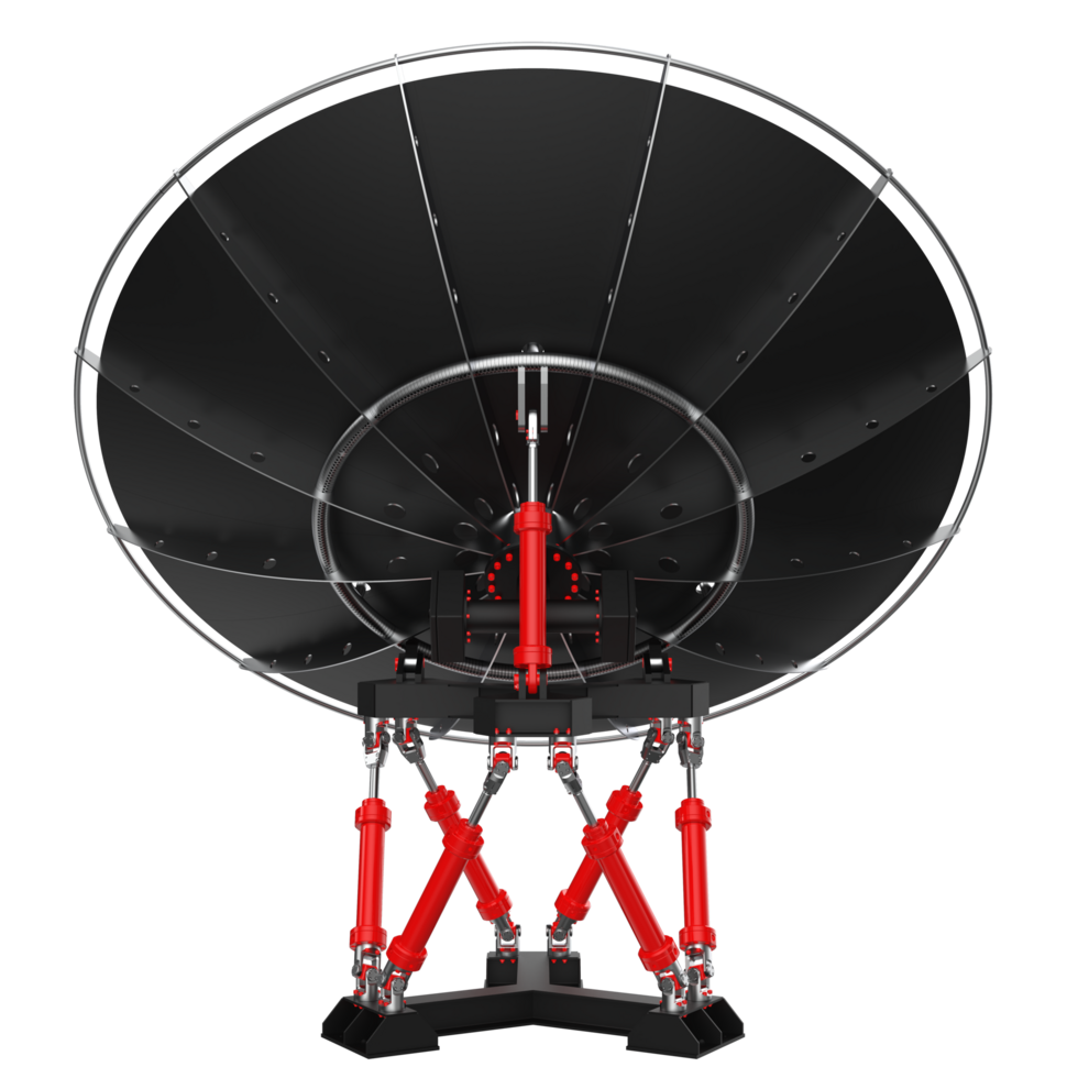 Radio antenna isolated on background. 3d rendering - illustration png