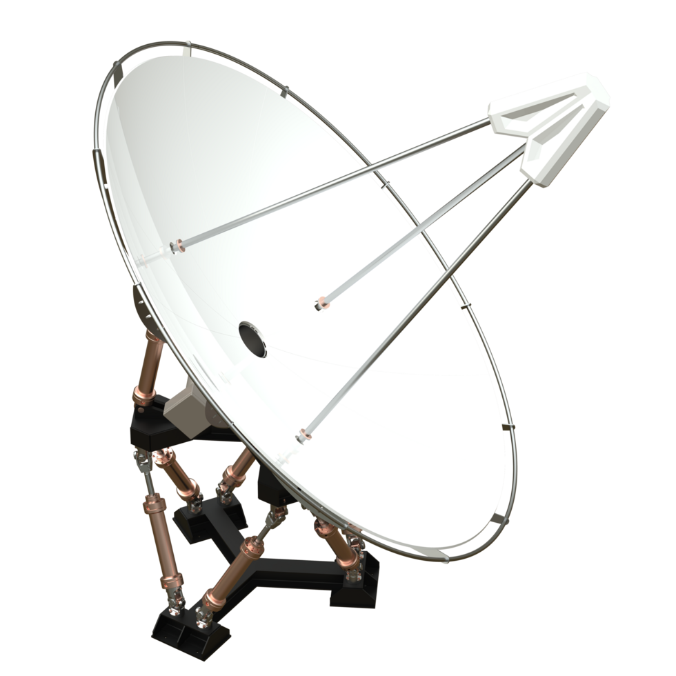 radio antena aislado en antecedentes. 3d representación - ilustración png