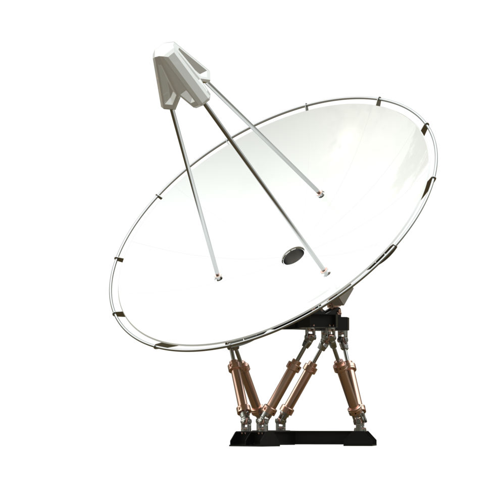 radio antenne geïsoleerd Aan achtergrond. 3d renderen - illustratie png