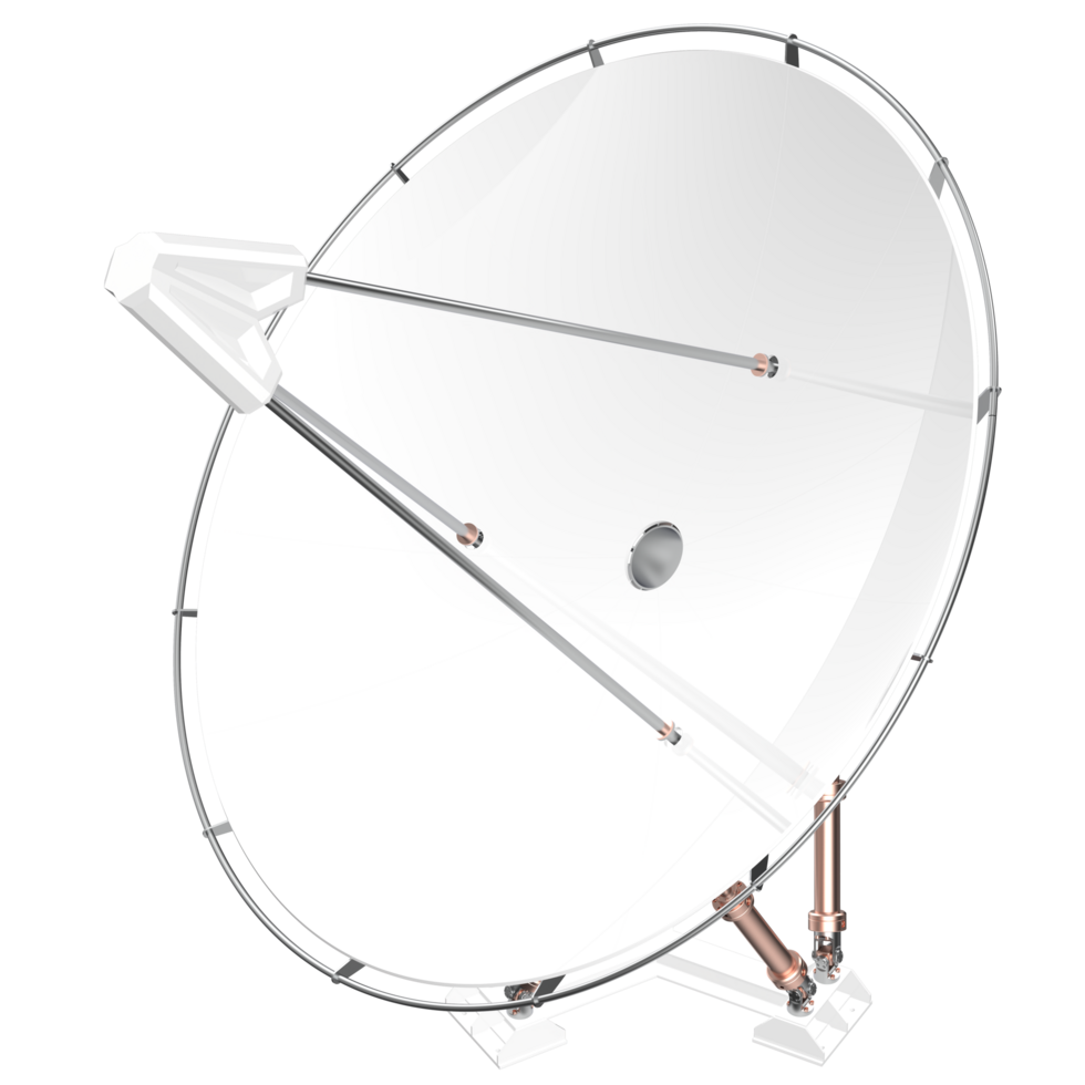 Radio antenna isolated on background. 3d rendering - illustration png