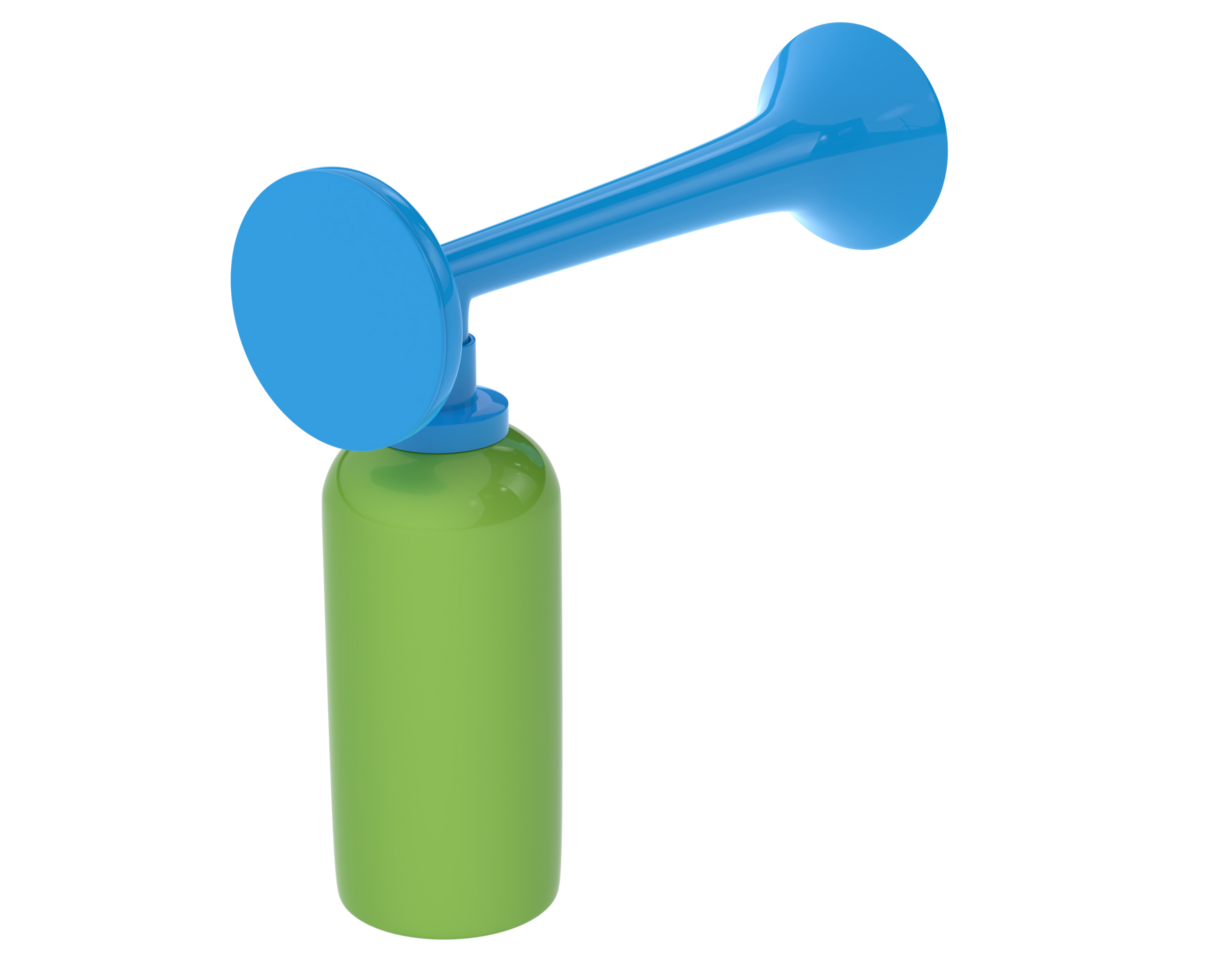 Air horn isolated on background. 3d rendering - illustration png
