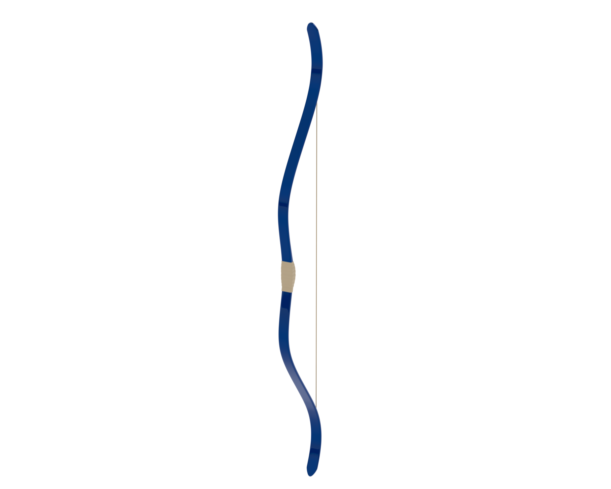 Bow isolated on background. 3d rendering - illustration png
