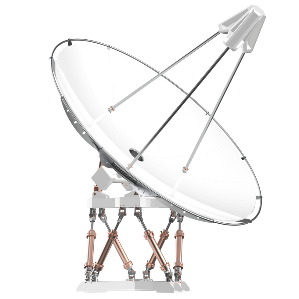 Radio antenna isolated on background. 3d rendering - illustration png
