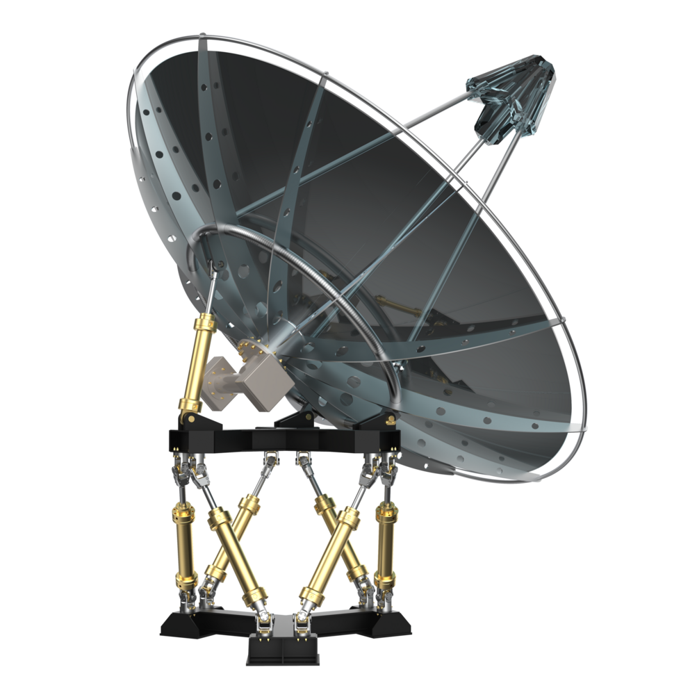 Radio antenna isolated on background. 3d rendering - illustration png