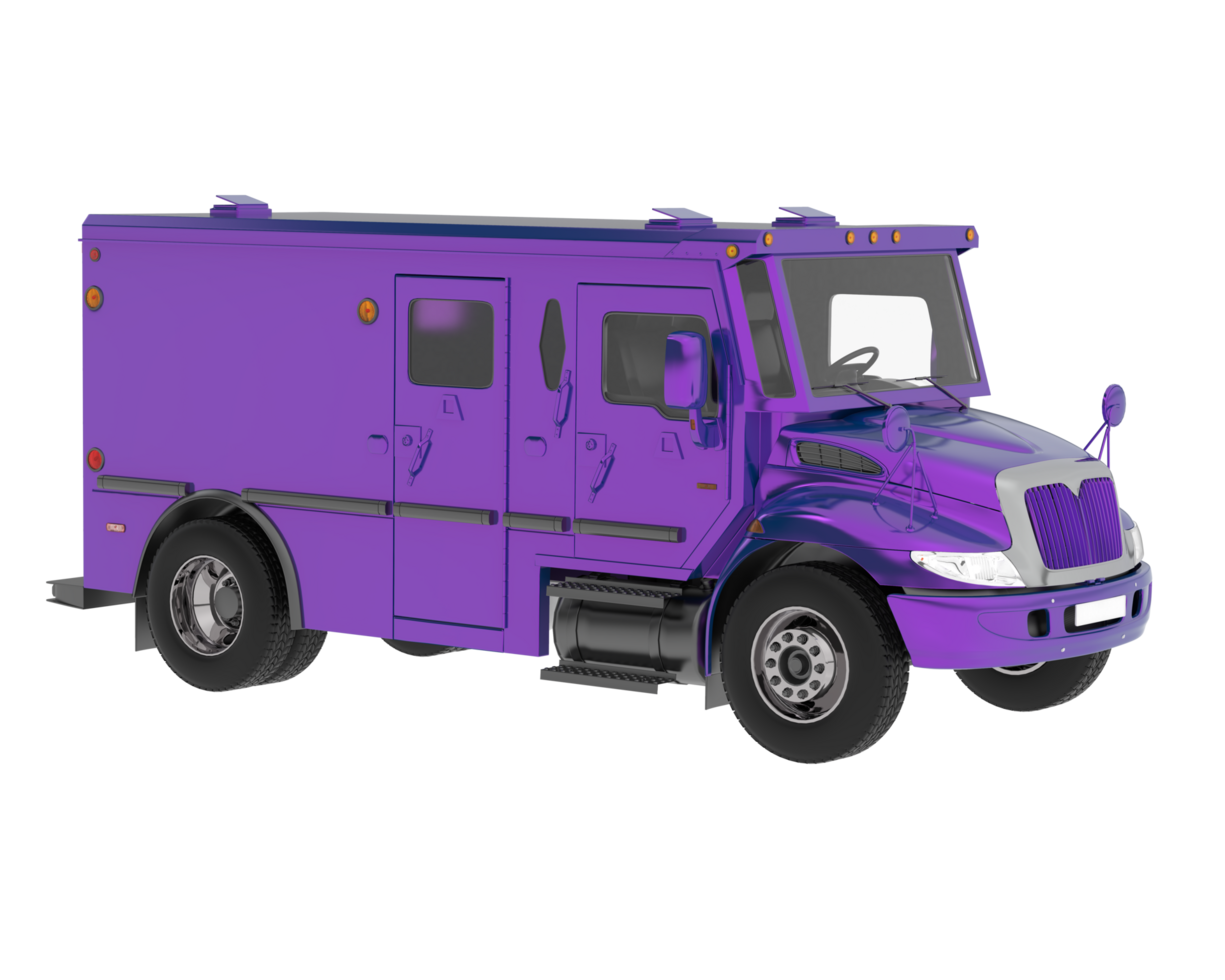 gepanzert LKW isoliert auf Hintergrund. 3d Rendern - - Illustration png