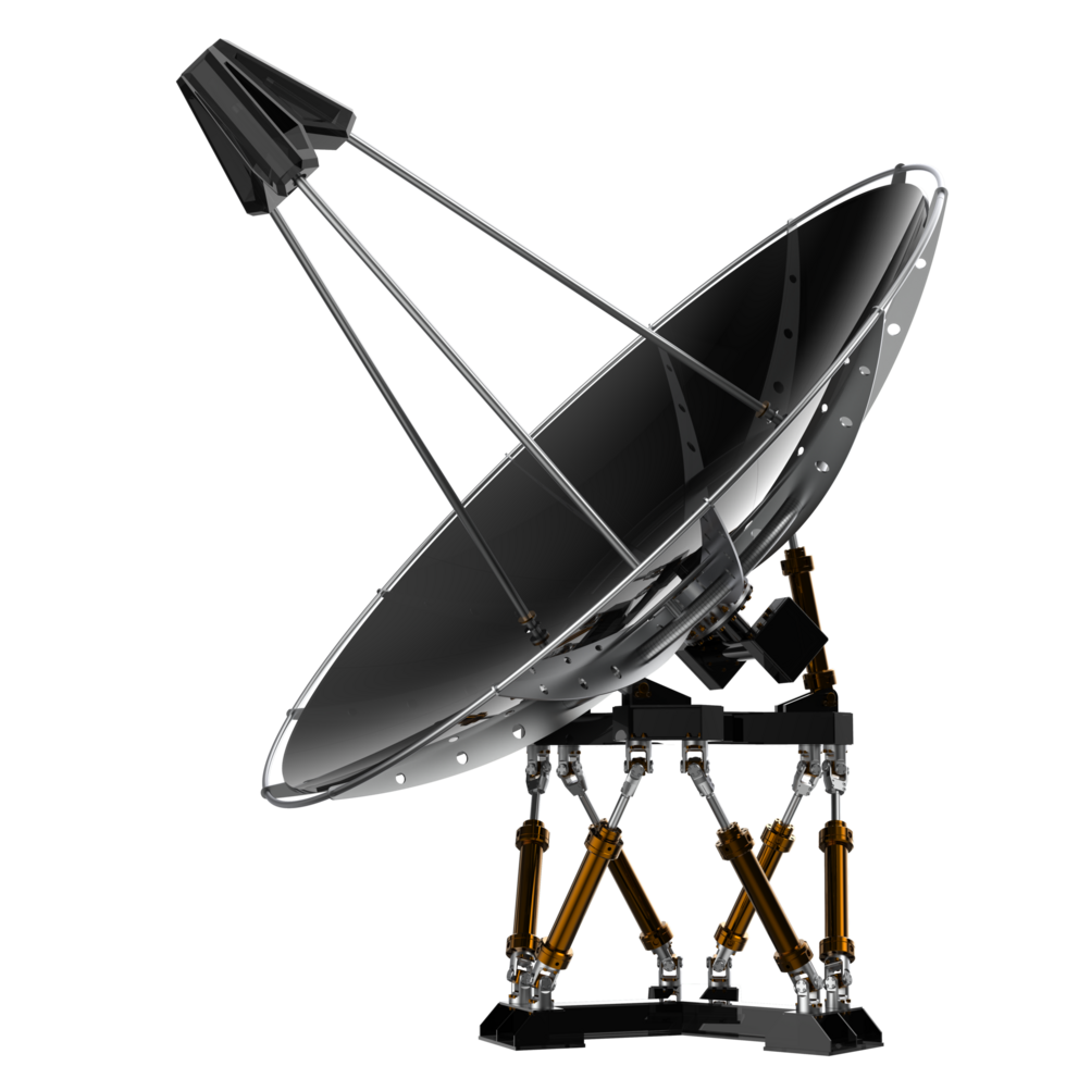 Radio Antenne isoliert auf Hintergrund. 3d Rendern - - Illustration png