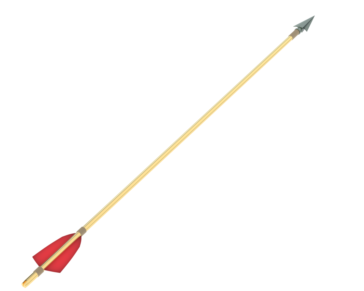 Arrows isolated on background. 3d rendering - illustration png