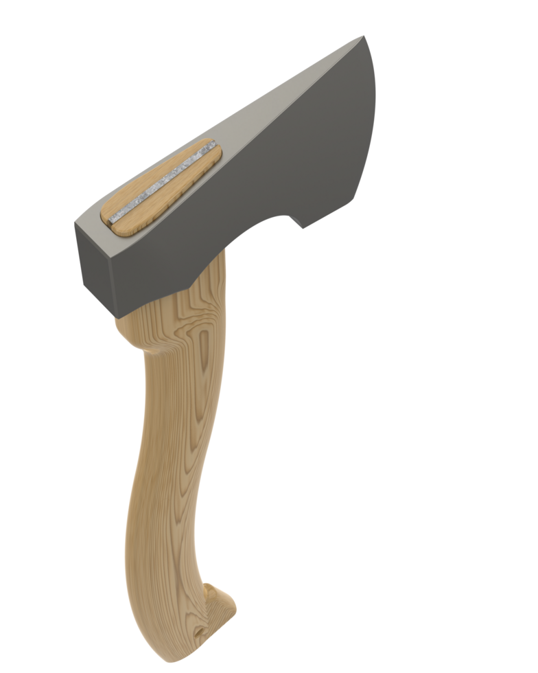 Axe isolated on background. 3d rendering - illustration png