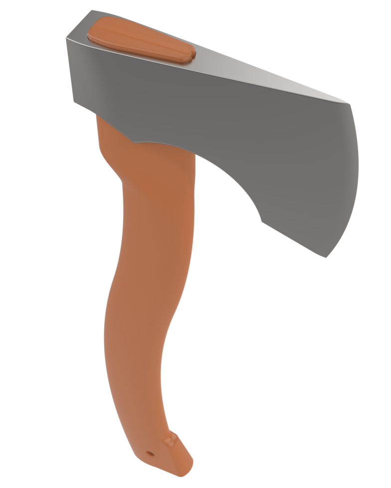 Axe isolated on background. 3d rendering - illustration png