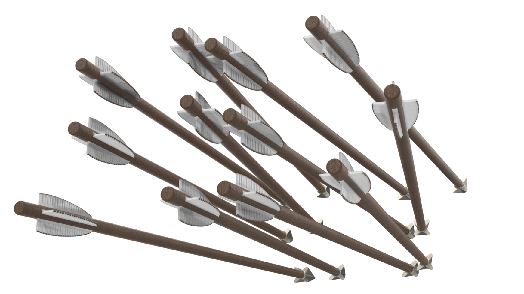 Arrows isolated on background. 3d rendering - illustration png
