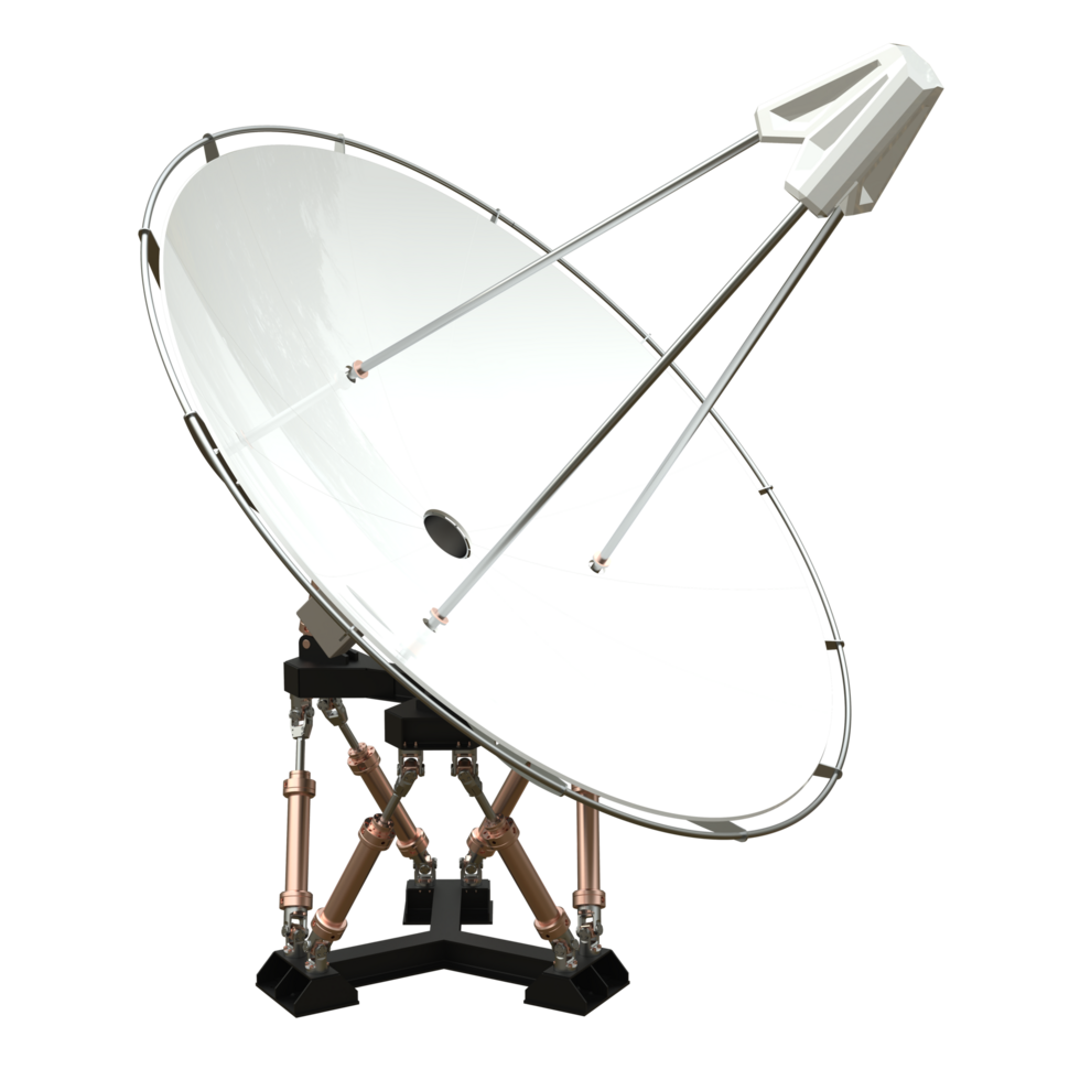 Radio antenna isolated on background. 3d rendering - illustration png