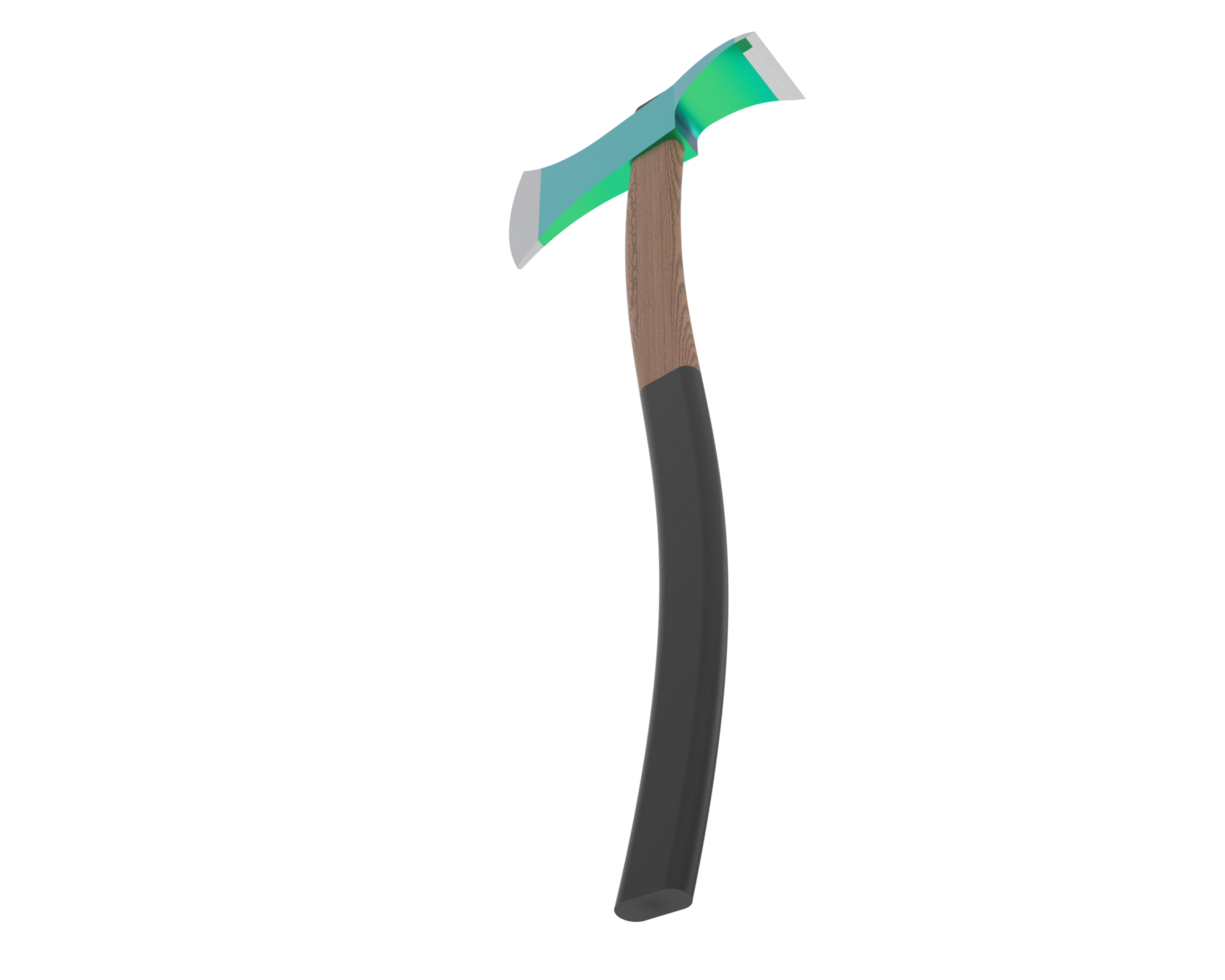 Axe isolated on background. 3d rendering - illustration png