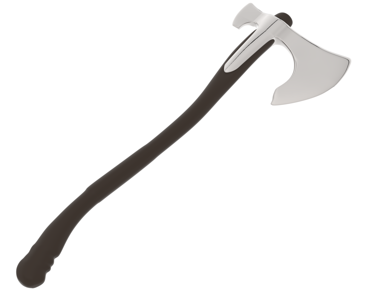 Axe isolated on background. 3d rendering - illustration png