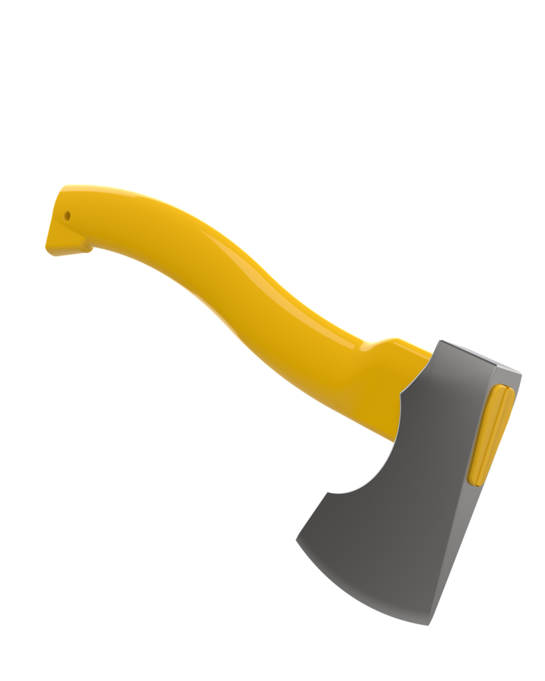 Axe isolated on background. 3d rendering - illustration png