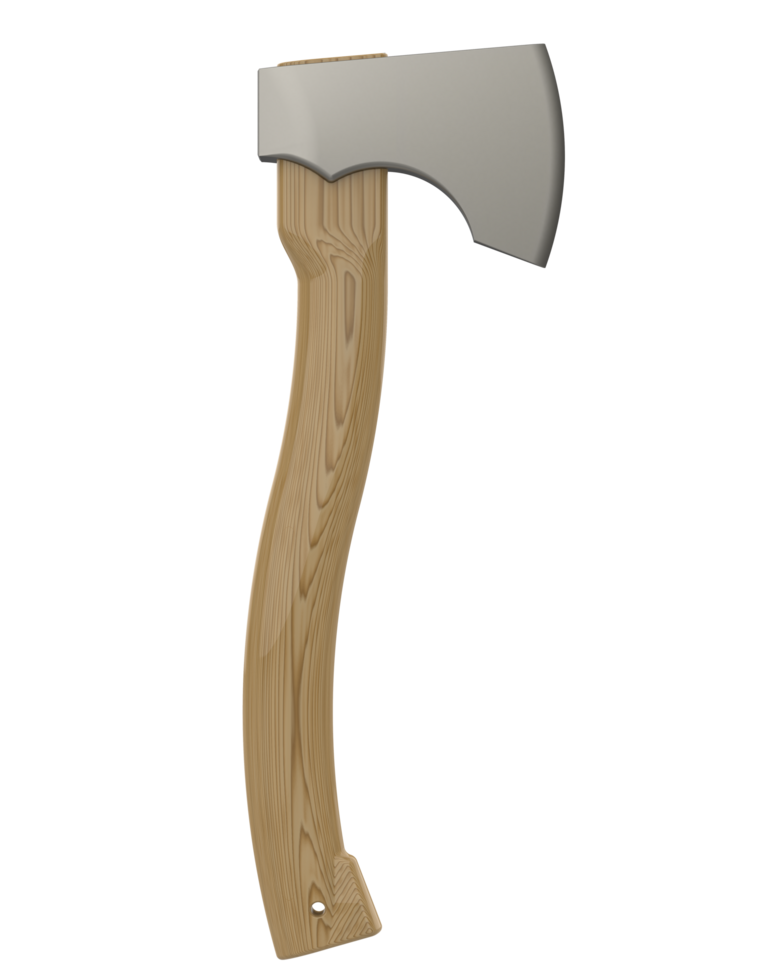 Axe isolated on background. 3d rendering - illustration png