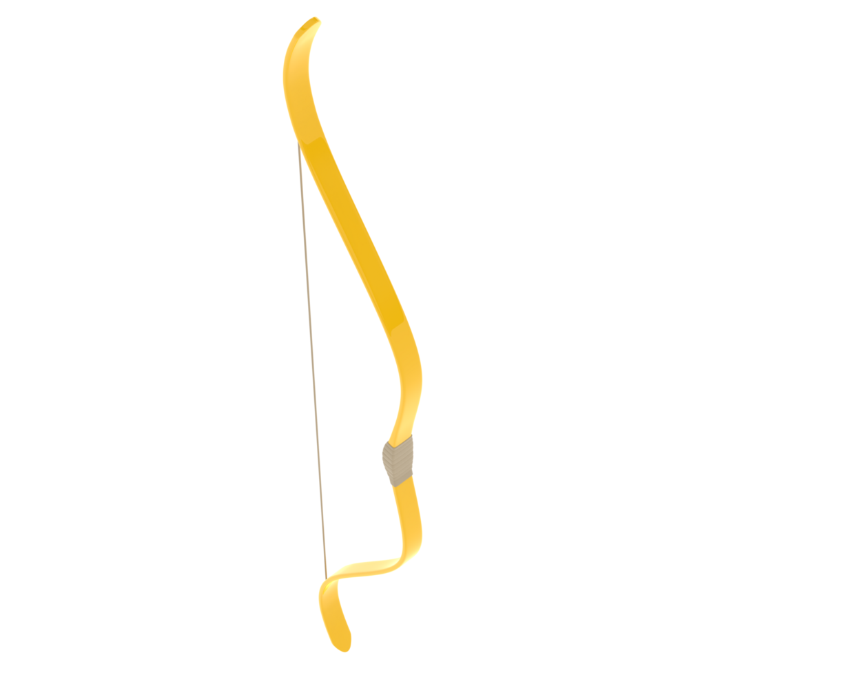 Bow isolated on background. 3d rendering - illustration png