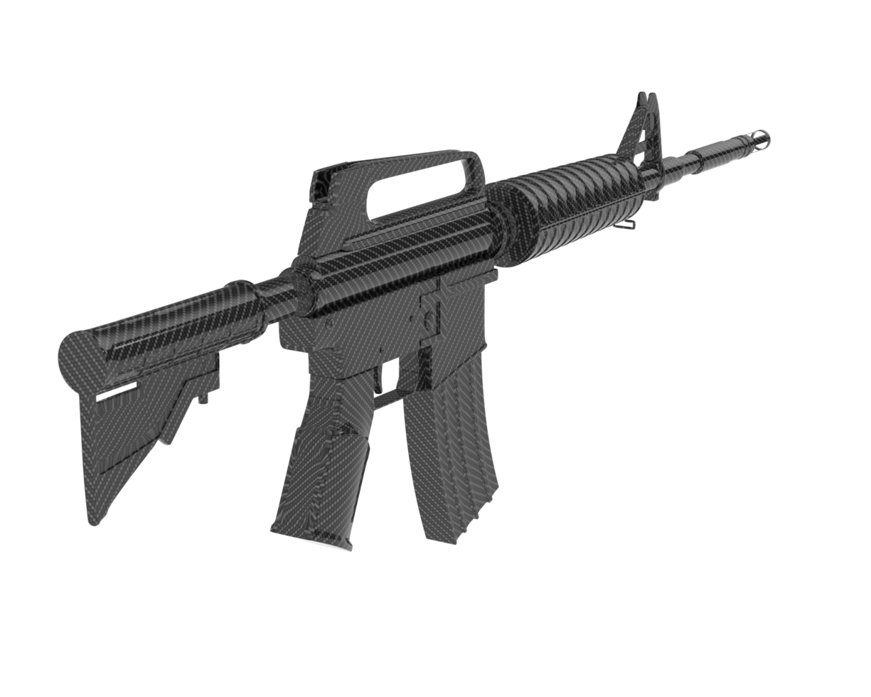 Firearm isolated on background. 3d rendering - illustration png