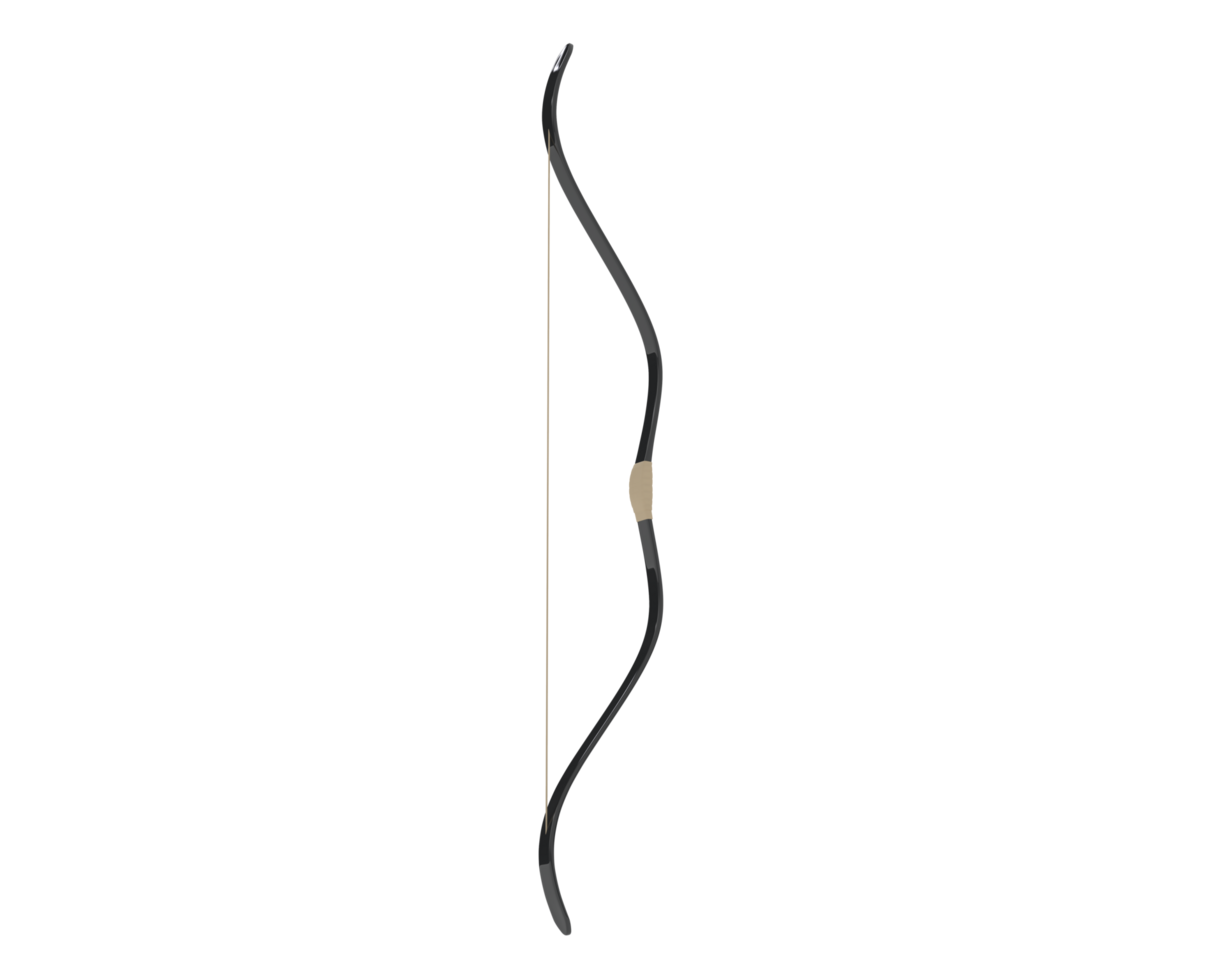 Bow isolated on background. 3d rendering - illustration png
