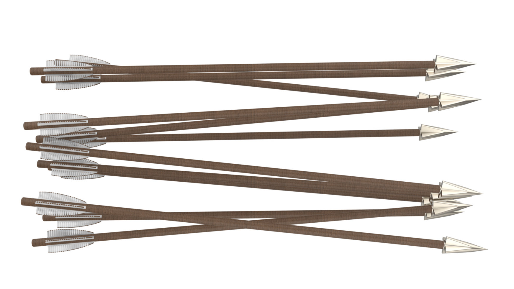 Arrows isolated on background. 3d rendering - illustration png