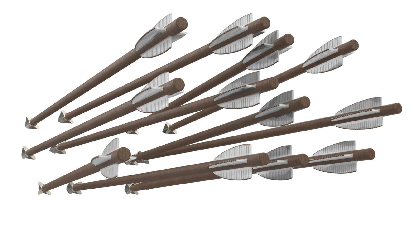 Arrows isolated on background. 3d rendering - illustration png